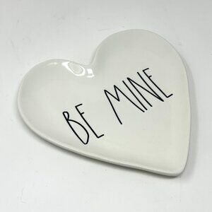 Rae Dunn BE MINE Heart Shaped Valentine Trinket Dish Super Cute!